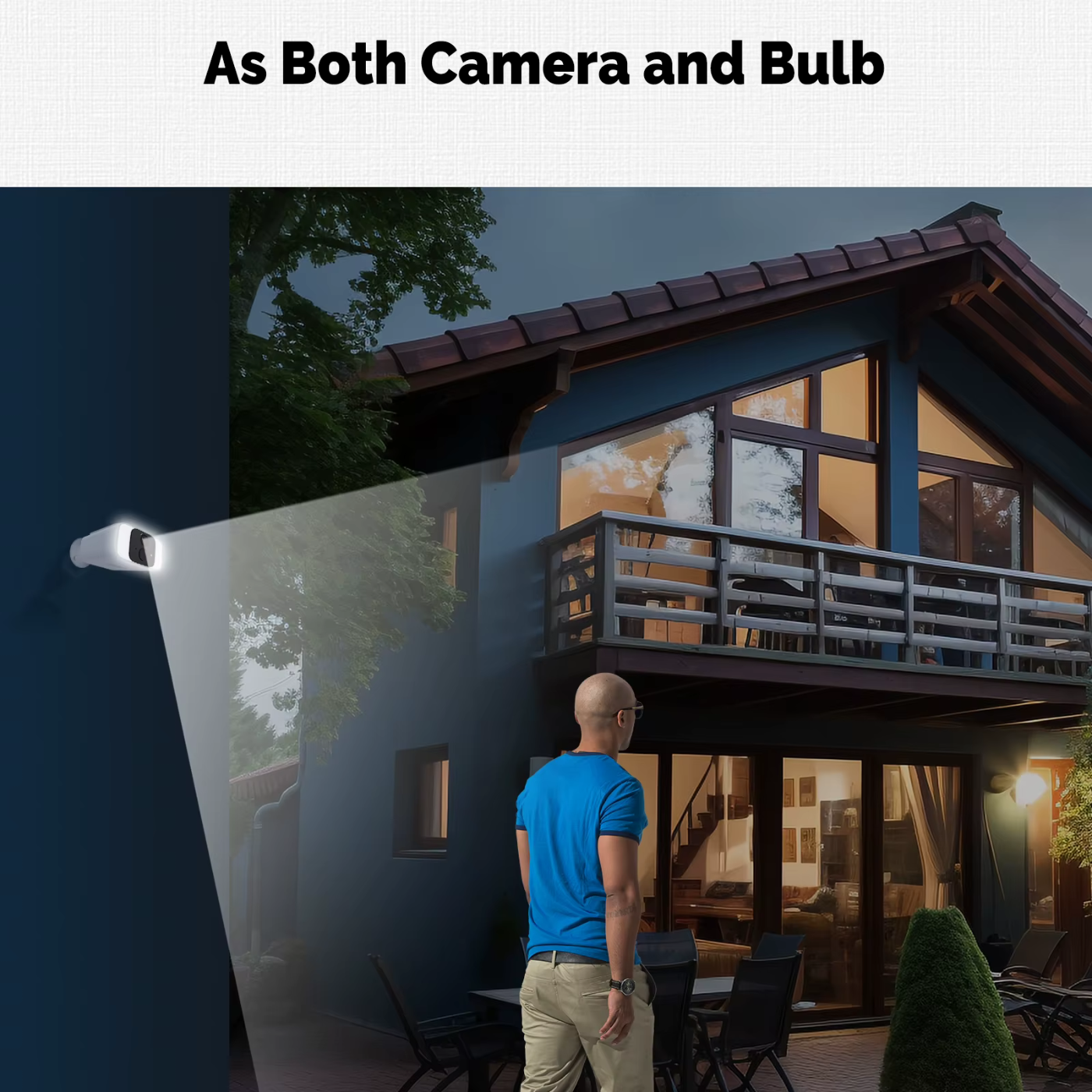 Cámara Exterior MOES Tuya WiFi Dual Band con Panel Solar – Seguridad 24/7 Panamá
