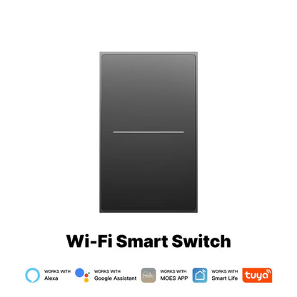 Interruptor Premium WiFi 2 Vías MOES Gris Oscuro