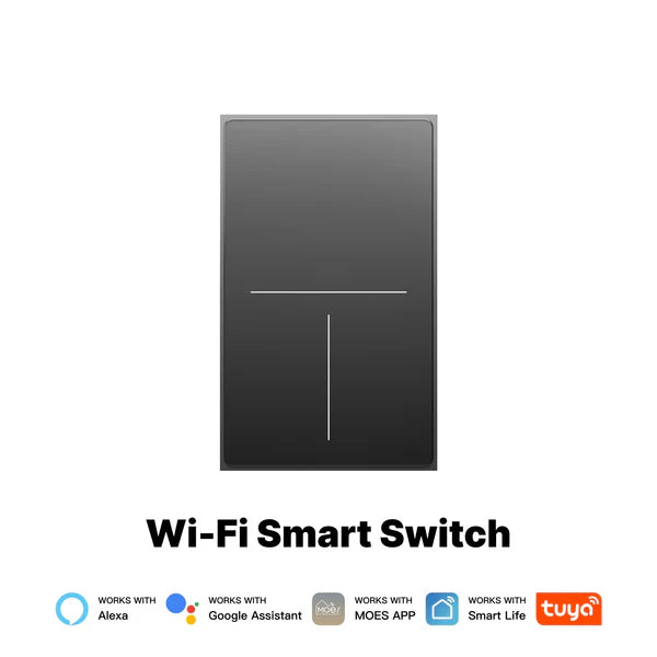 Interruptor Premium WiFi 3 Vías MOES Gris Oscuro