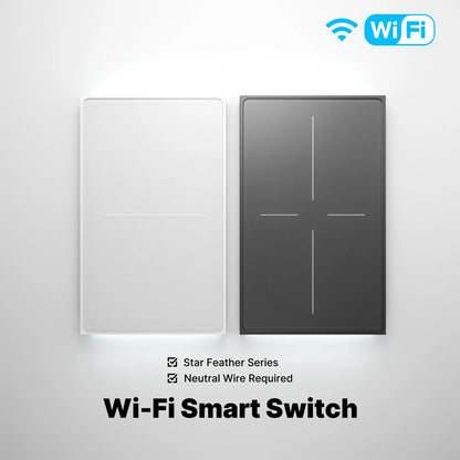 Interruptor Inteligente Premium WiFi 4 Vías MOES BLANCO