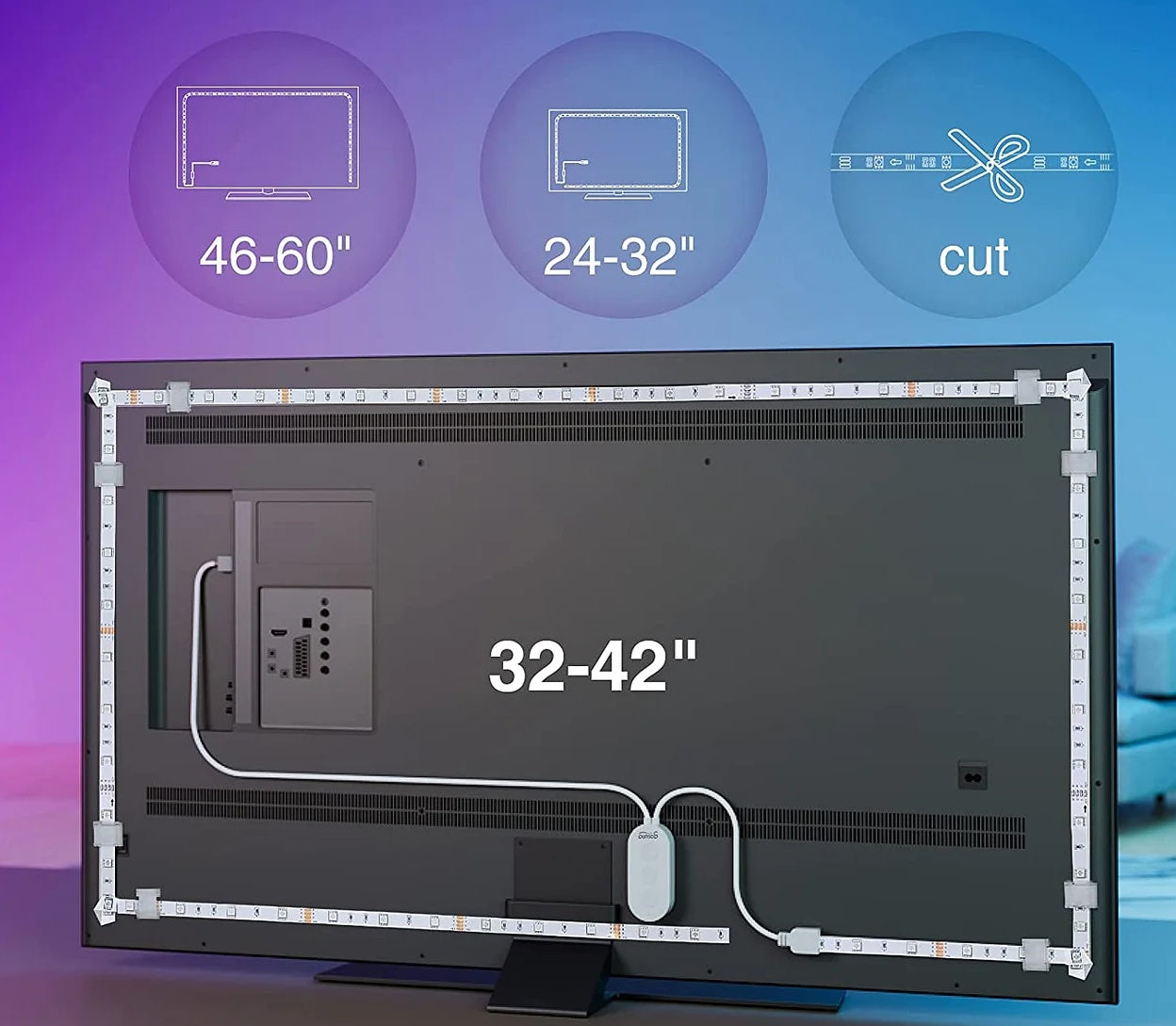 Tira LED Inteligente WiFi para TV Gosund – RGB Control por App Panamá