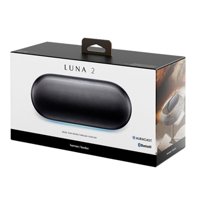 Harman Kardon Luna 2 - Altavoz Inalámbrico Portátil, Bluetooth, Iluminación Ambiental, Negro