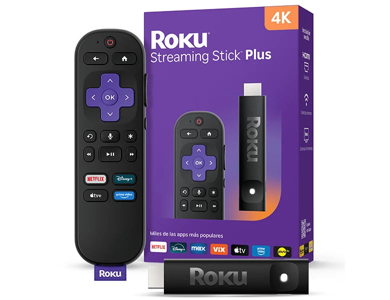 Roku Streaming Stick Plus 4K – HDR Dolby Vision para Smart TV Panamá