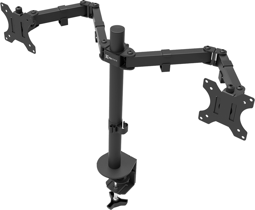 Soporte Doble para Monitor Klip Xtreme 13"-32" – Brazo Articulado Panamá