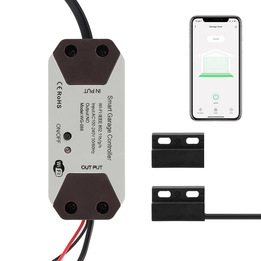 Controlador WiFi para Puerta de Garaje – 12V/24V – Alexa y Google Panamá