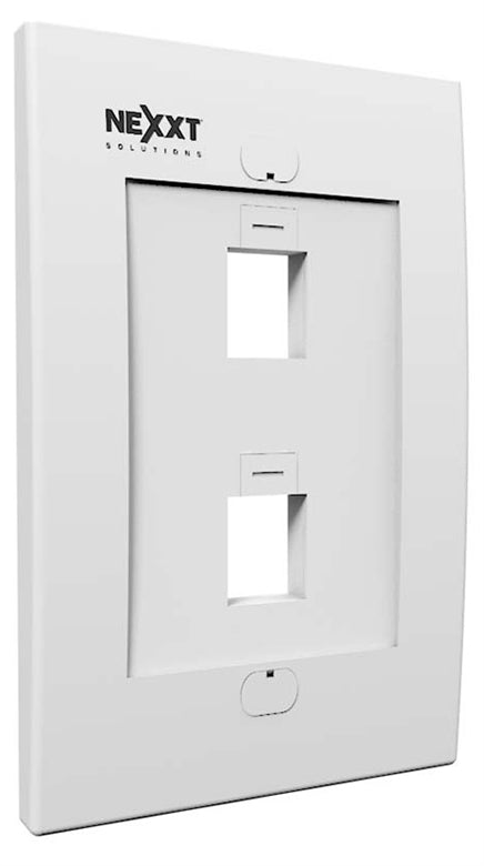 Placa de Pared Keystone 2 Puertos – Terminación de Red Profesional Panamá