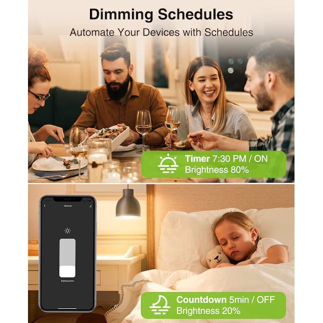 Interruptor Dimmer WiFi Gosund SW2 – Pack de 4 Unidades Panamá