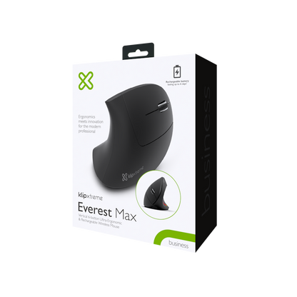 Klip Xtreme Everest Max KMW-850 Mouse inalámbrico vertical ergonómico