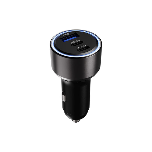 Klip Xtreme KCC-060 - Adaptador de corriente para coche - 60 vatios - 2 x USB-C / USB Tipo A - Teléfono móvil / Tablet - Coche - Para smartphones, tablets y dispositivos pequeños