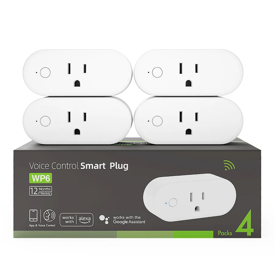 Enchufe Inteligente WiFi 15A – Pack de 4 Unidades – Alexa y Google Panamá