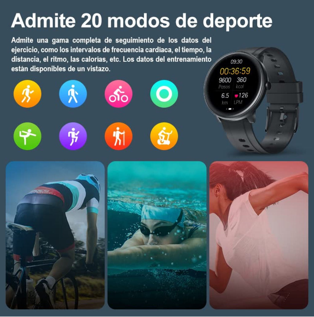 Reloj inteligente redondo | alexa integrada