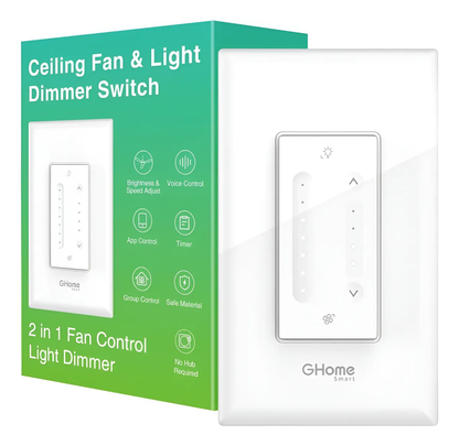 Regulador Inteligente WiFi GHome SW19 para Ventilador de Techo Panamá