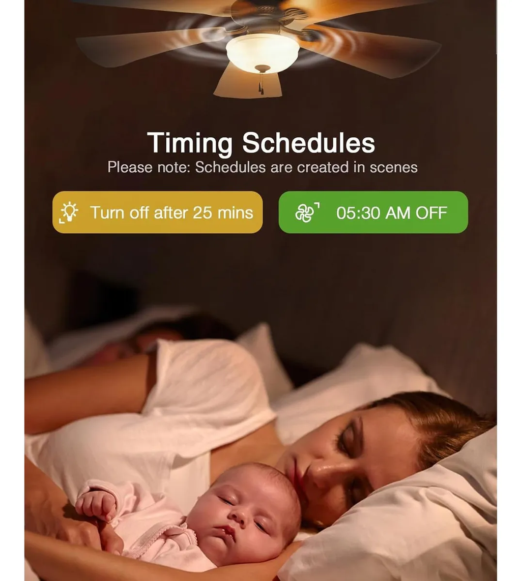 Interruptor Regulador Inteligente WIFI GHome SW19 para Ventilador de Techo