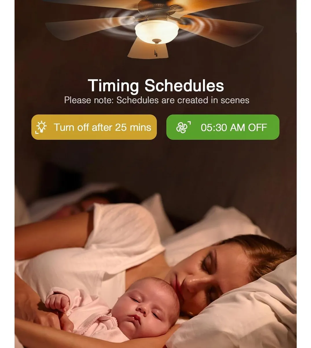 Interruptor Regulador Inteligente WIFI GHome SW19 para Ventilador de Techo