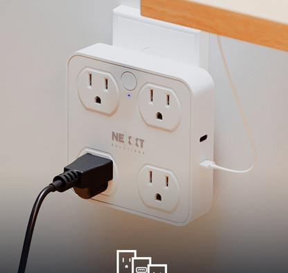Regleta Inteligente WiFi Nexxt 4 Tomas + USB-A/USB-C – Protector Sobretensión Panamá