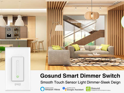 Interruptor Dimmer WiFi Gosund SW2 – Pack de 4 Unidades Panamá