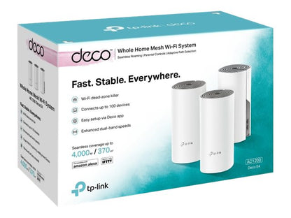 Sistema WiFi Mesh TP-Link Deco E4 AC1200 – 3 Pack Panamá