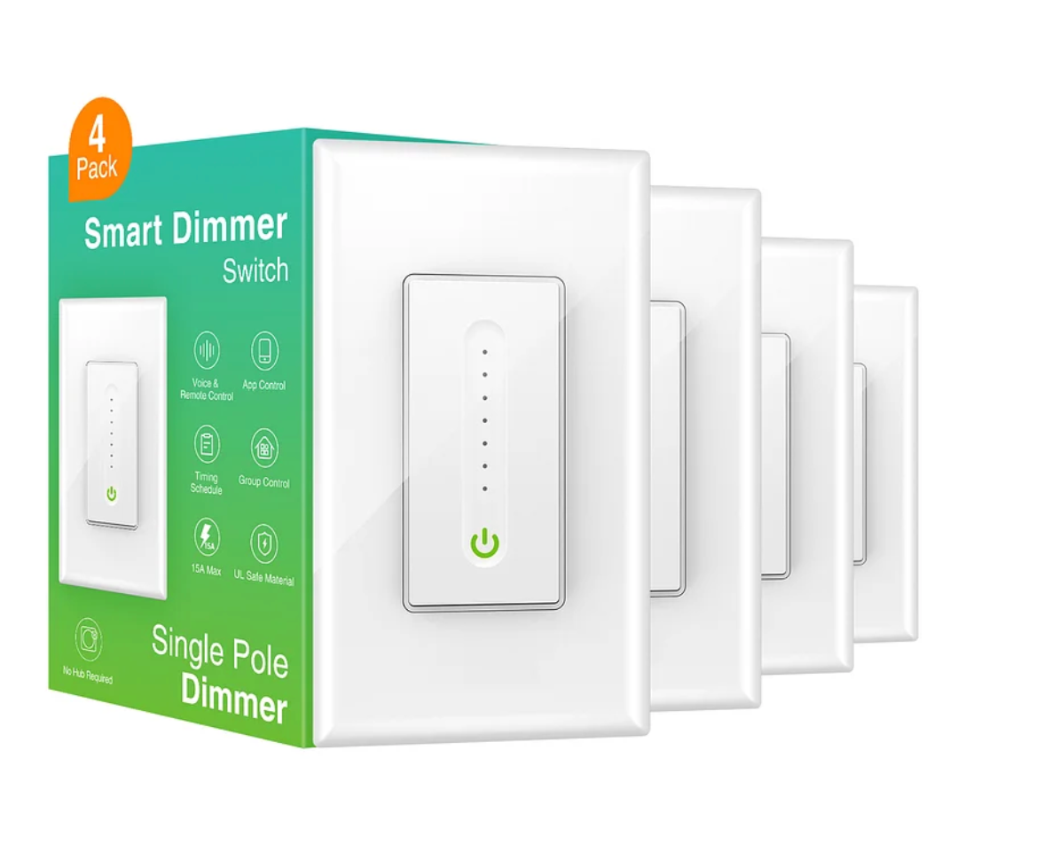 Interruptor Dimmer WiFi Gosund SW2 – Pack de 4 Unidades Panamá