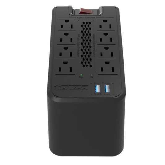 Protector de Voltaje FORZA 8 Salidas 110V 1200VA – Regleta con Protección Panamá