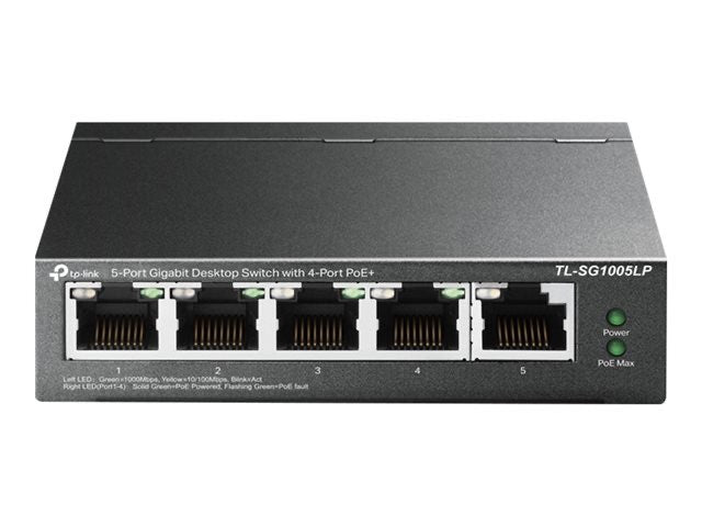 Switch PoE+ TP-Link TL-SG1005LP – 4 Puertos PoE 40W Sobremesa Panamá