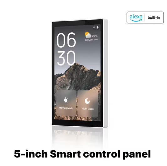 Panel de Control Central Smart Home 5" con Alexa Integrada – WiFi y Zigbee Panamá