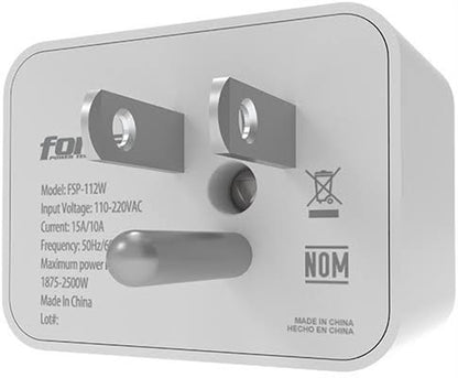 Forza FSP-112W - Protector de Voltaje, 1 Salida, 110V/220V, 15A, 650 Joules
