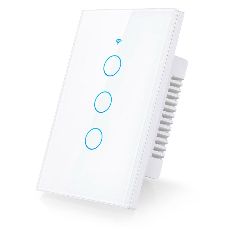 Interruptor Táctil Inteligente WiFi 3 Botones Blanco – Alexa Panamá