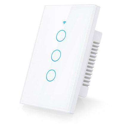 Interruptor Táctil Inteligente WiFi 3 Botones Blanco – Alexa Panamá
