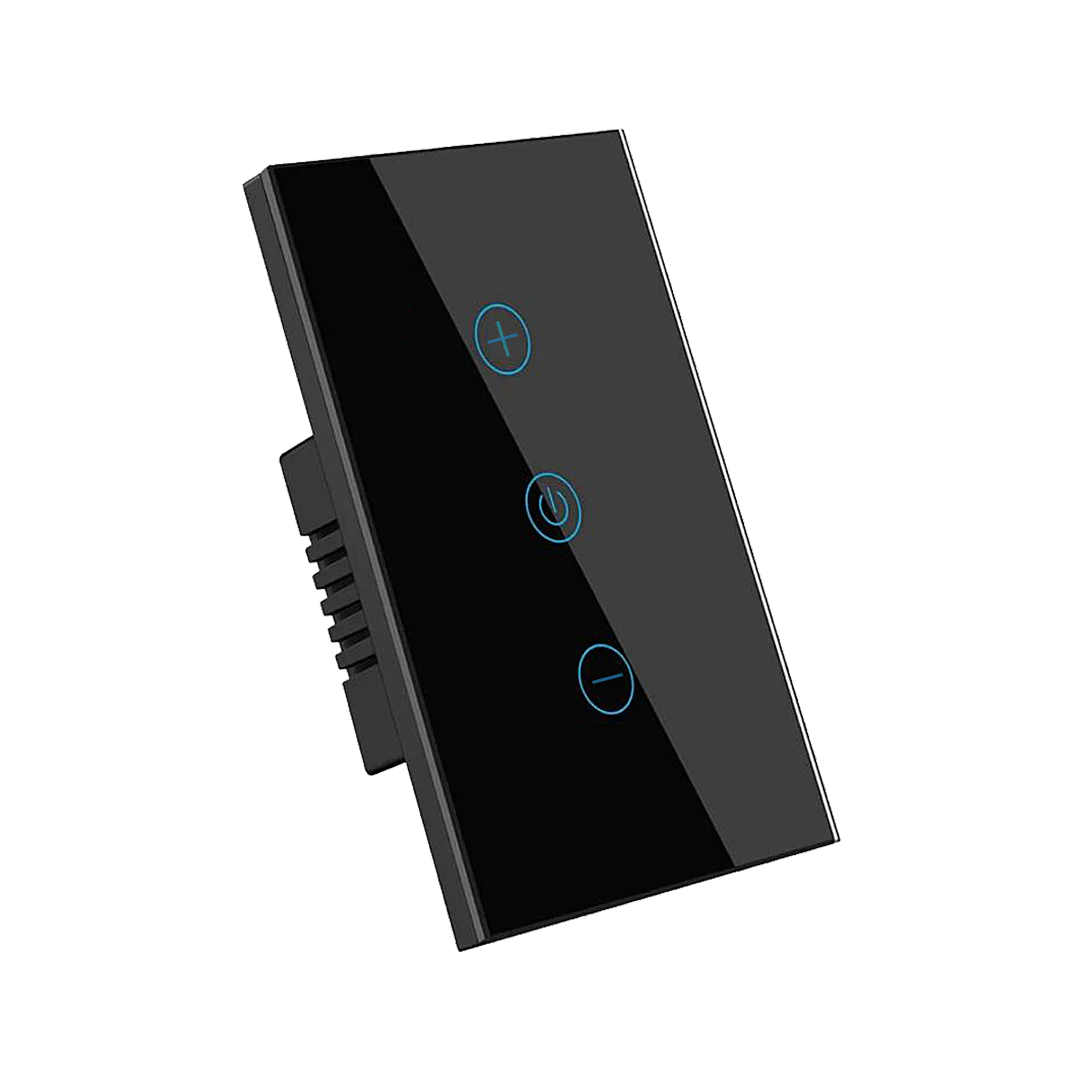 Interruptor Inteligente Táctil Dimmer Negro – Regulador de Luz WiFi Panamá