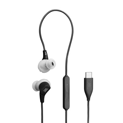 Audífonos JBL Endurance Run 3C USB-C con cable, 20 Hz-40 kHz, negro