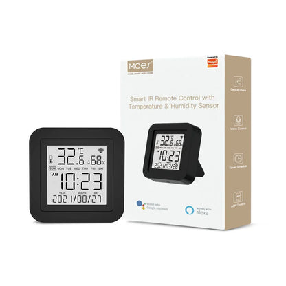 Control Remoto IR MOES con Sensor de Temperatura y Humedad – Smart Home Panamá