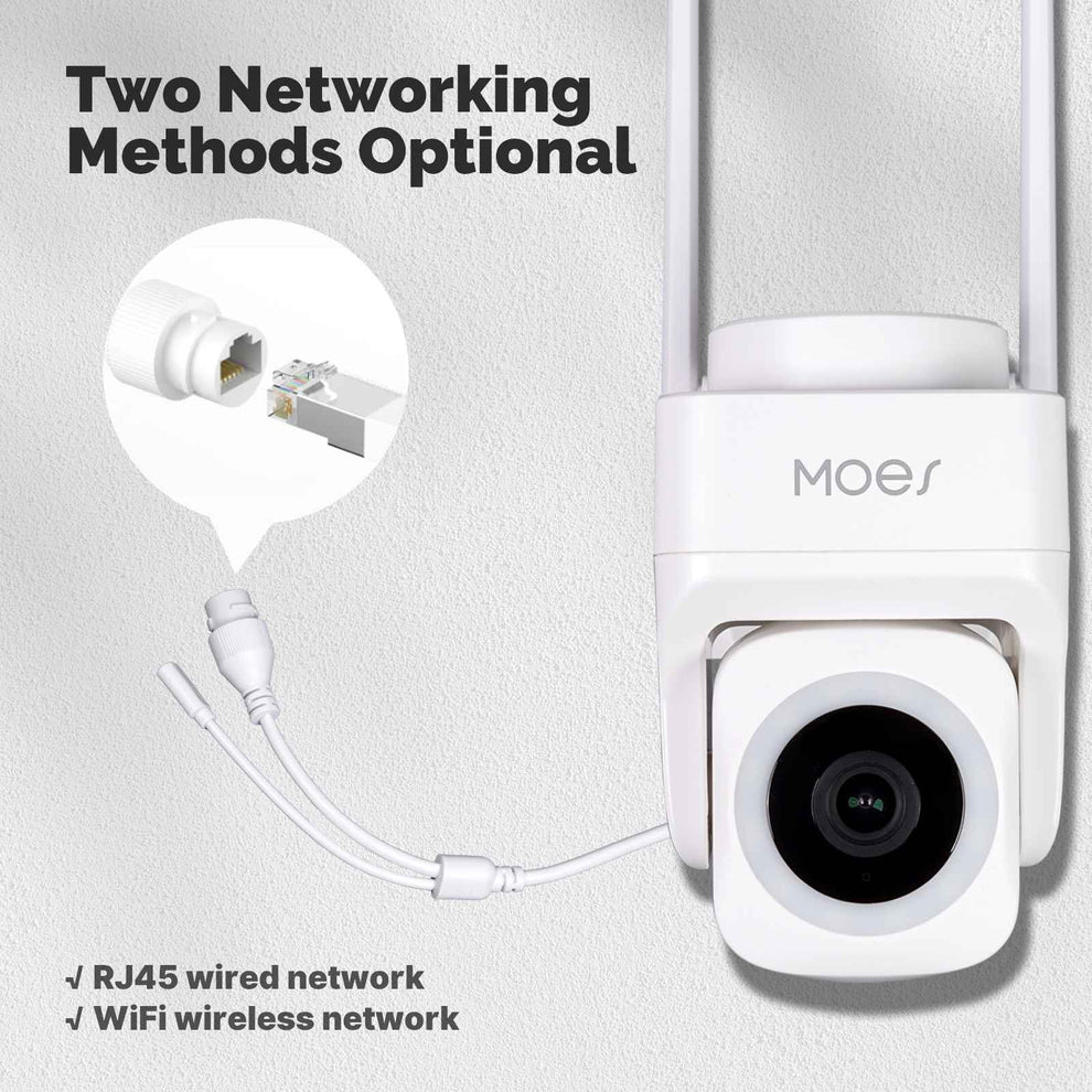 Camara de Seguridad Inteligente para exteriores WiFi - MOES B66