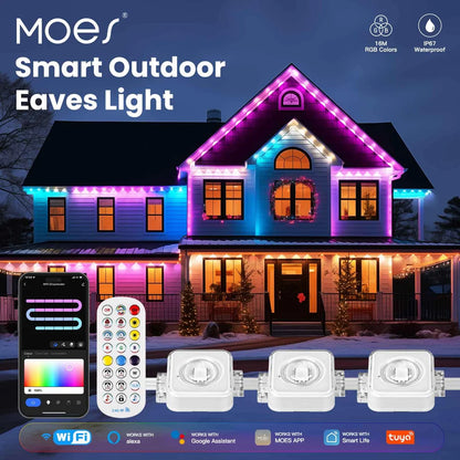 Guirnaldas de Luces para exteriores inteligente Wifi 30 MT - MOES