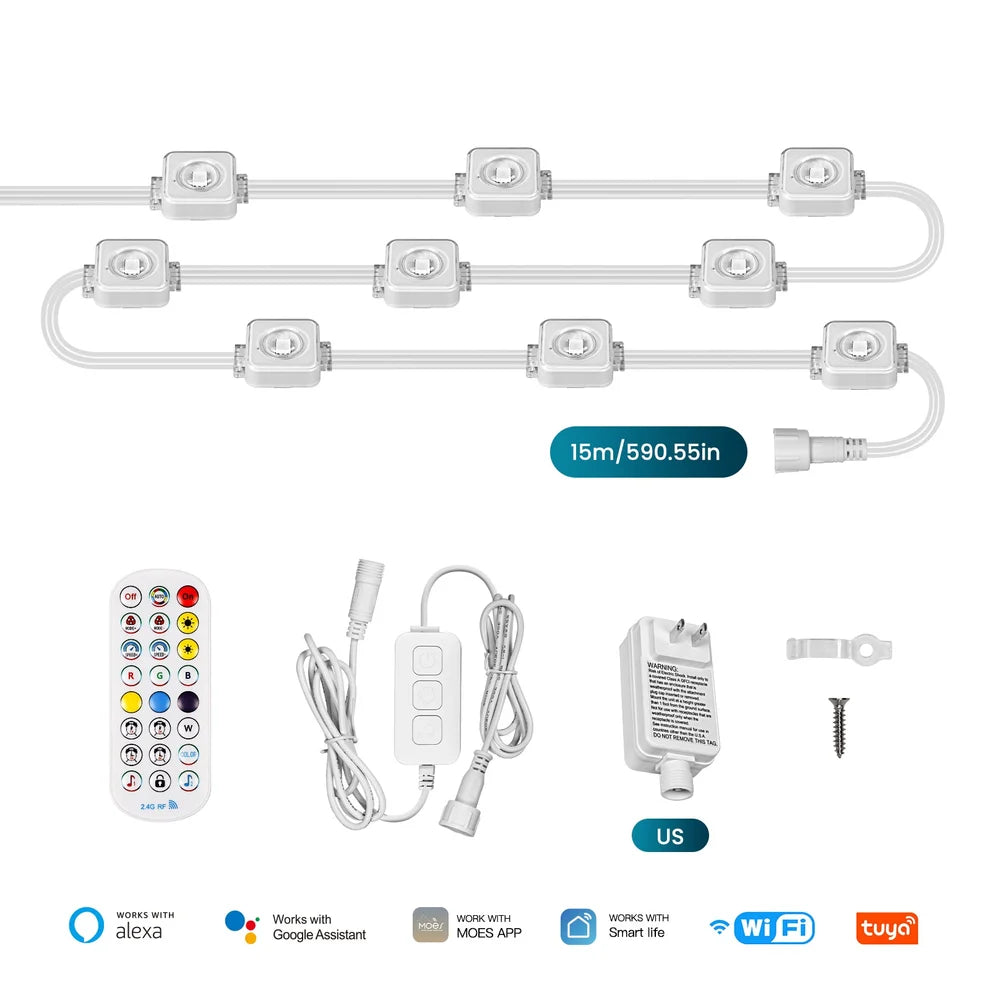 Guirnaldas de Luces para exteriores inteligente Wifi 30 MT - MOES
