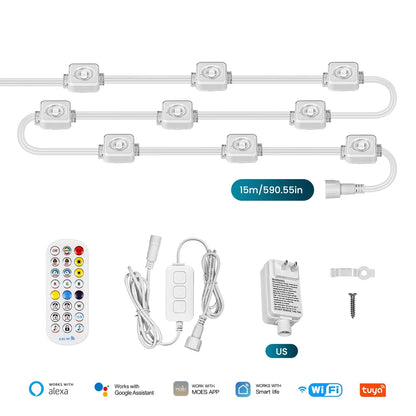 Guirnaldas de Luces para exteriores inteligente Wifi 30 MT - MOES