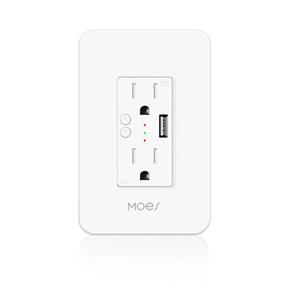 Enchufe Inteligente de Pared WiFi con USB – Compatible con Alexa y Google Panamá