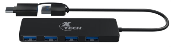 Hub USB 3.0 Xtech XTC-390 4 Puertos 5Gbps – Amplía los Puertos de tu PC Panamá