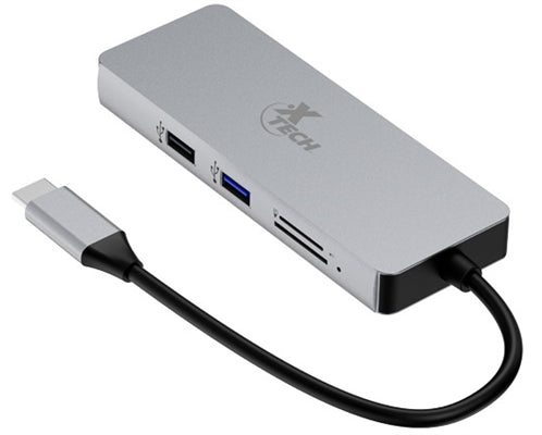 Adaptador USB-C 5 en 1 Xtech XTC-564