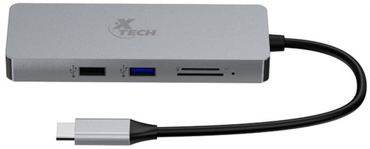 Adaptador USB-C 5 en 1 Xtech XTC-564